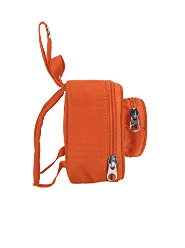 LEGO Kids Brick Mini Backpack Accessory Pouch with Novelty Backstraps, Snaps to Belt or Full-Size Backpack, Holds Small Items like Keys & Headphones, Orange