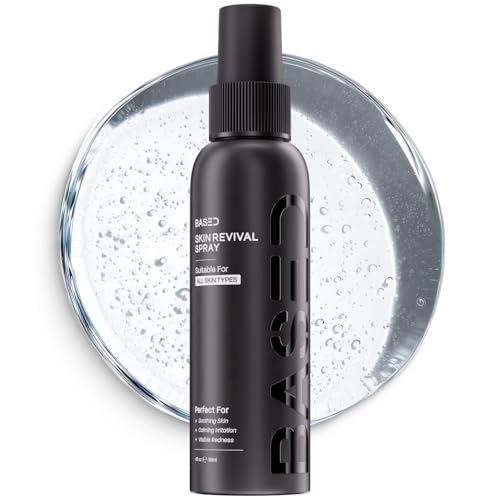 BASED Skin Revival Spray - Hypochlorous Acid Face Mist, Supports Clearer-Looking Skin, Helps Calm Redness, Soothes Irritation (4 Fl Oz, Pack of 1) Beauty and Personal Care BASED BODYWORKS Default Title
