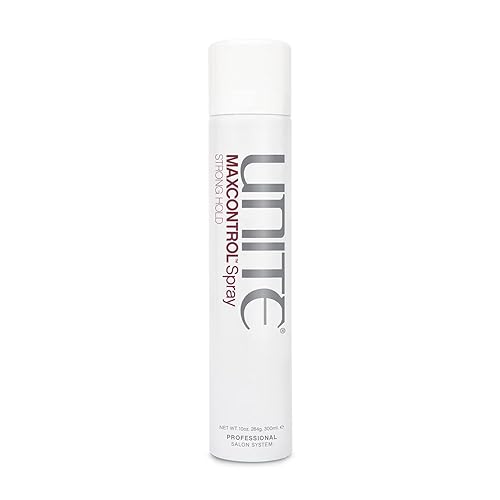 UNITE Hair - MAXCONTROL Spray - Strong-Hold, Brushable Hairspray for All Hair Types - Frizz Control & Thermal Protection - Paraben-Free - 10 oz