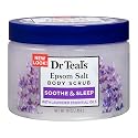 Dr Teal's Pure Epsom Salt Body Scrub, Soothe & Sleep with Lavender Essential Oils, 16 oz Beauty & Personal Care Dr Teal's