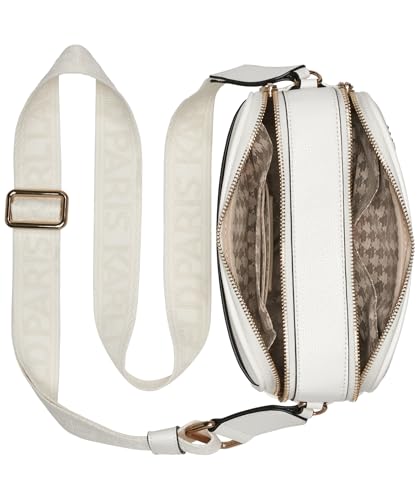 KARL LAGERFELD Paris Women's Crossbody, White Gold/Multi, One Size