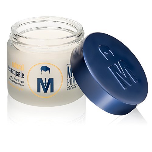 Mister Pompadour Natural Beeswax Paste | Matte Hair Product for Men & Women | HIgh Hold & No Shine | Water Based - Easy To Wash | 2oz