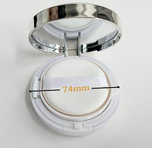 DNHCLL White Empty Luxurious Portable Air Cushion Puff Box BB Cream Container Dressing Case Powder Box with Air Cushion Sponge Powder Puff