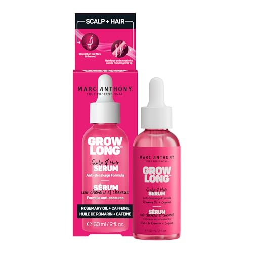 Marc Anthony Grow Long Scalp & Hair Serum - Anti-Breakage Formula Nourish, Strengthen & Hydrate Scalp & Hair Follicles - Natural Shine Beauty and Personal Care Marc Anthony Default Title