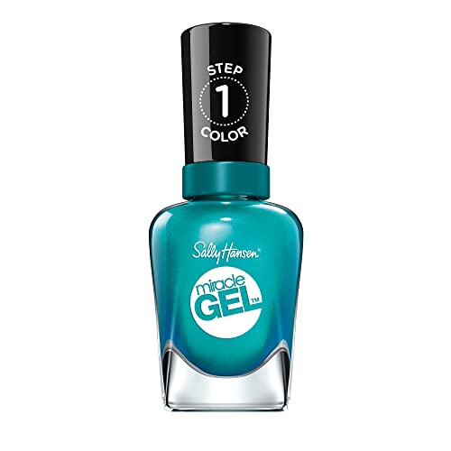 Sally Hansen Miracle Gel™, Combustealble, Long Lasting, Gel-Like Formula, No UV Lamp Needed, Blue Nail Polish Beauty & Personal Care Sally Hansen