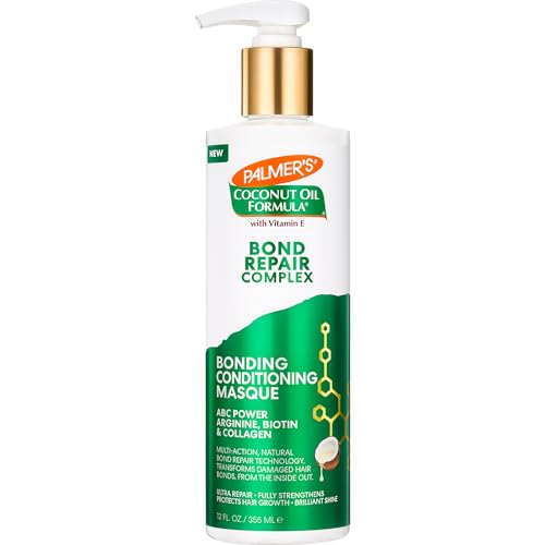 Palmer's Amino Bonding Complex Hair Mask, Intense Conditioning Masque Pack with Coconut Oil & Vitamin E, Heat Protectant, Anti Frizz, Adds Shine Beauty and Personal Care Palmer's Default Title