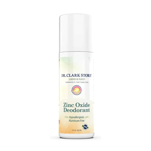 Dr Clark Zinc Oxide Roll-On Deodorant- NO Aluminum, Hypoallergenic, Paraben Free, Fragrance Free. Safe, Natural, & Effective Beauty and Personal Care Dr Clark Store