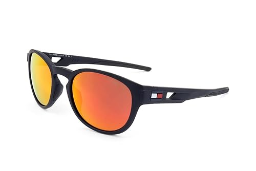 Tommy Hilfiger Unisex Sunglasses, Fll/B8 Matte Blue, 54