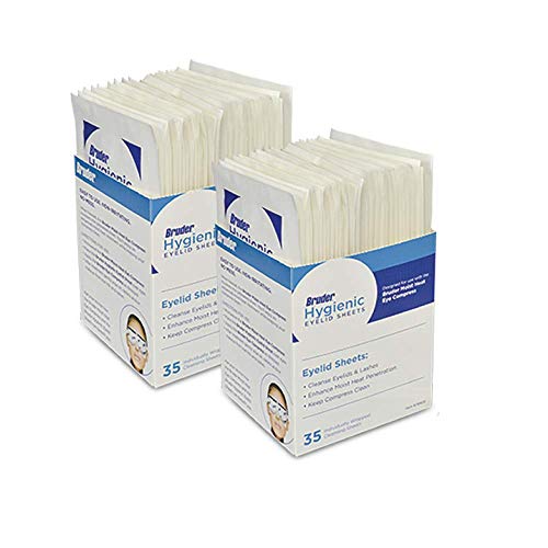 Bruder Hygienic Eyelid Sheets Micro Fine Individually Wrapped Untreated Sheets 35 Count Box (Pack of 2) Beauty and Personal Care Bruder Default Title
