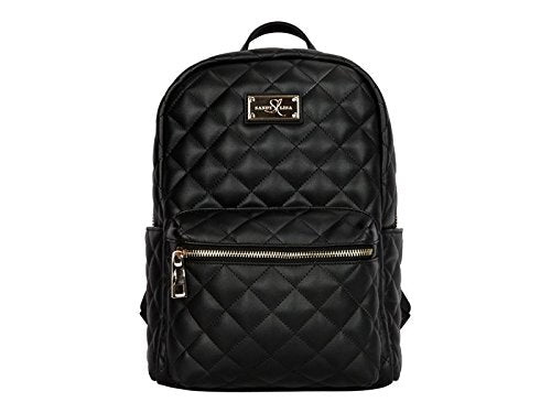 SANDY LISA Backpack Bag Designer Lightweight Gold Trim Women Laptop Compartment