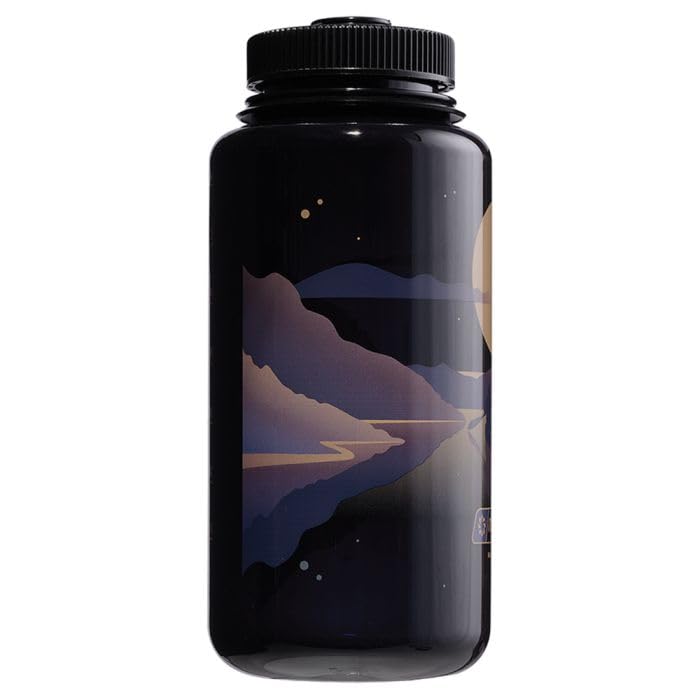 Nalgene Sustain 32 oz. Wide Mouth Water Bottle - Landscape Moonset