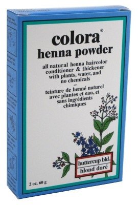 Colora Henna Powder Hair Color Butter-Cup Blonde 2oz (6 Pack)