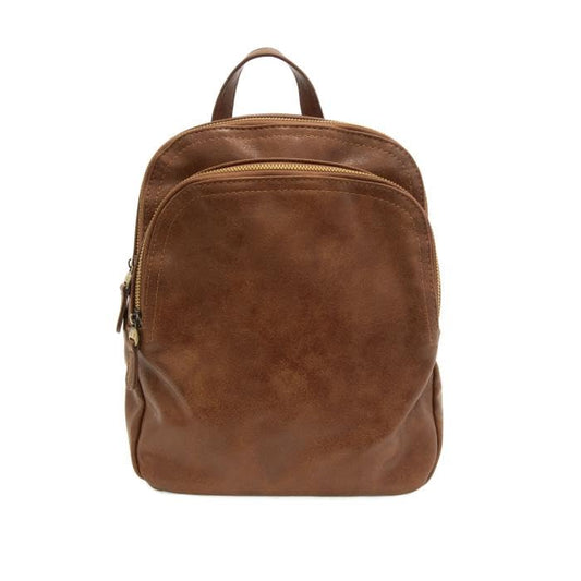 Joy Susan Women's Fashion Frankie Soft Backpack - Saddle