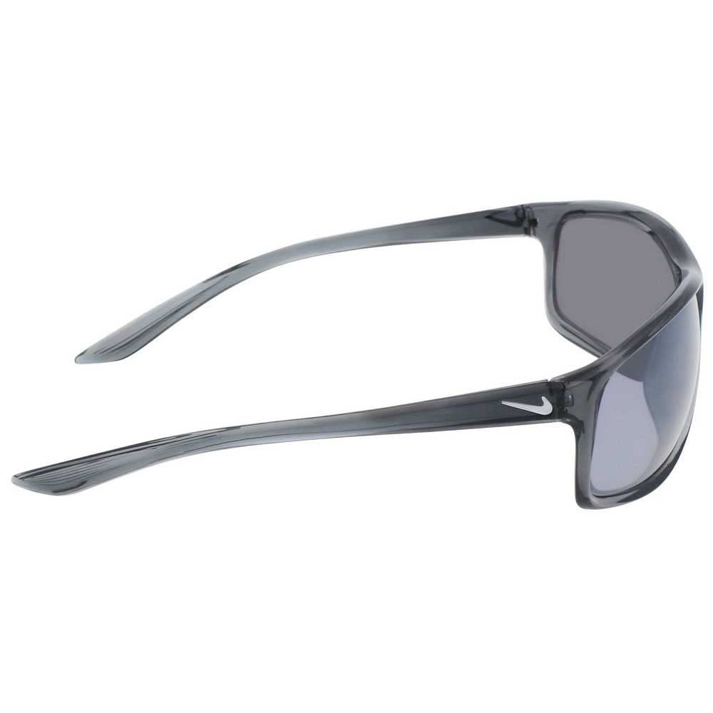 Nike Adrenaline Rectangular Sunglasses, Dark Grey, 66/15/135