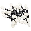 100 Pcs Black Small Eyeshadow Applicators Eye Shadow Sponge Applicator Sticks Eye Makeup Applicators Sponge Tip Make up Applicators Eyeshadow Brushes