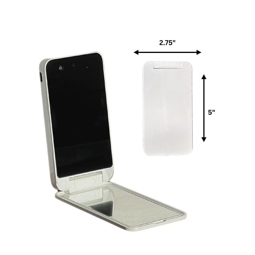 Bluestone Sunshield Sun Smart UV Makeup Mirror - Makeup Vanity Mirror, Ideal for Travel with Advanced Sun Protection Detection, USB Charging, Backup