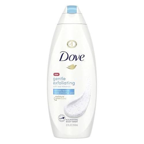 Dove Gentle Exfoliating Nourishing Body Wash 22 oz (Pack of 4)