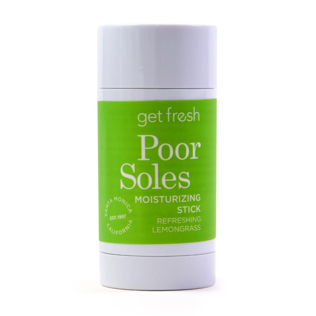 Get Fresh Poor Soles - Deeply Moisturizing Stick for Feet, Knees, and Elbows to Heal and Soften Dry Skin, with Shea Butter, Avocado Oil,