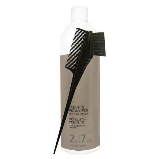 Blonde Me Developer 2% / 7 Vol 1 Liter and M Hair Designs Tint Brush Comb (Bundle) Beauty & Personal Care M Hair Designs