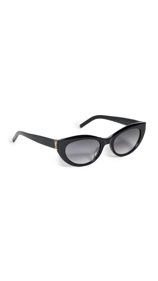 Saint Laurent Women's SL M115 Sunglasses, Black, One Size