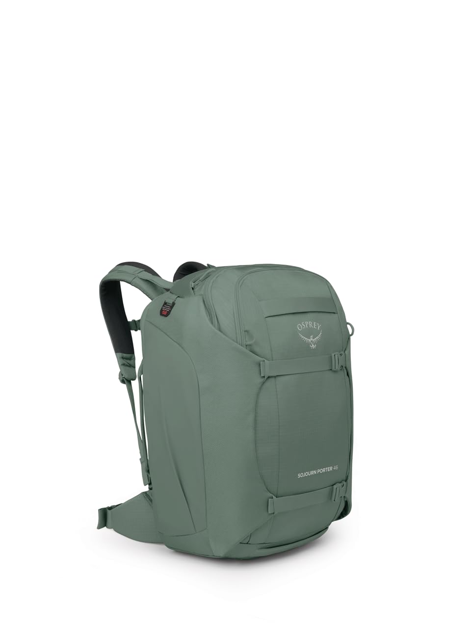 Osprey Sojourn Porter 46L Travel Backpack - Carry-On Compliant Luggage with StraightJacket Compression and Padded Laptop Sleeve - Durable Pack for International or Urban Travel, Koseret Green