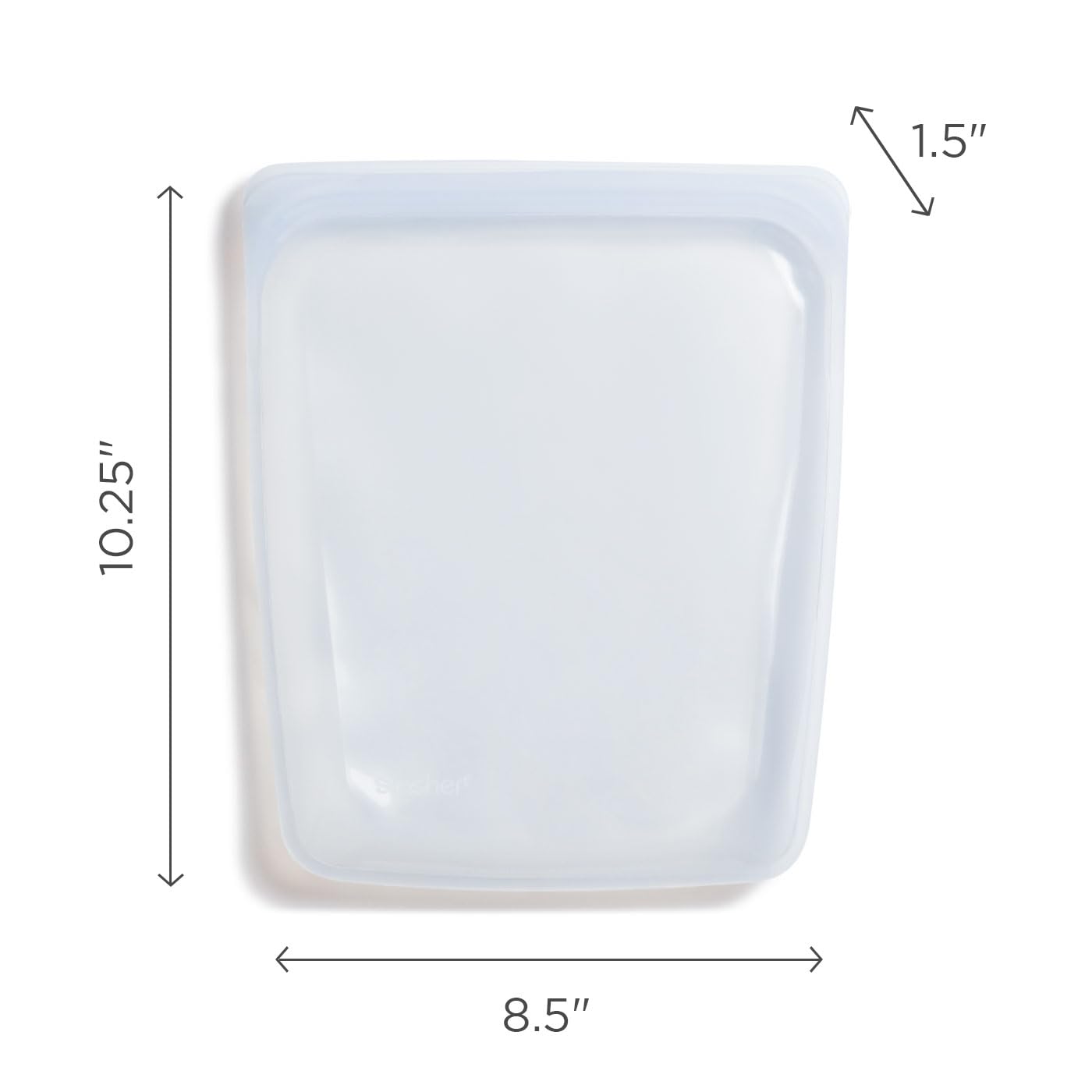 Stasher Platinum Silicone Food Grade Reusable Storage Bag, Rose Quartz (1/2 Gallon) | Reduce Single-Use Plastic | Cook, Store, Sous Vide, or Freeze…