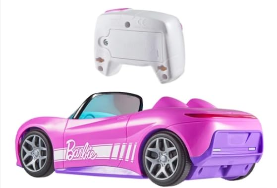 Hot Wheels Remote Control Barbie Convertible Car with 2 Dolls