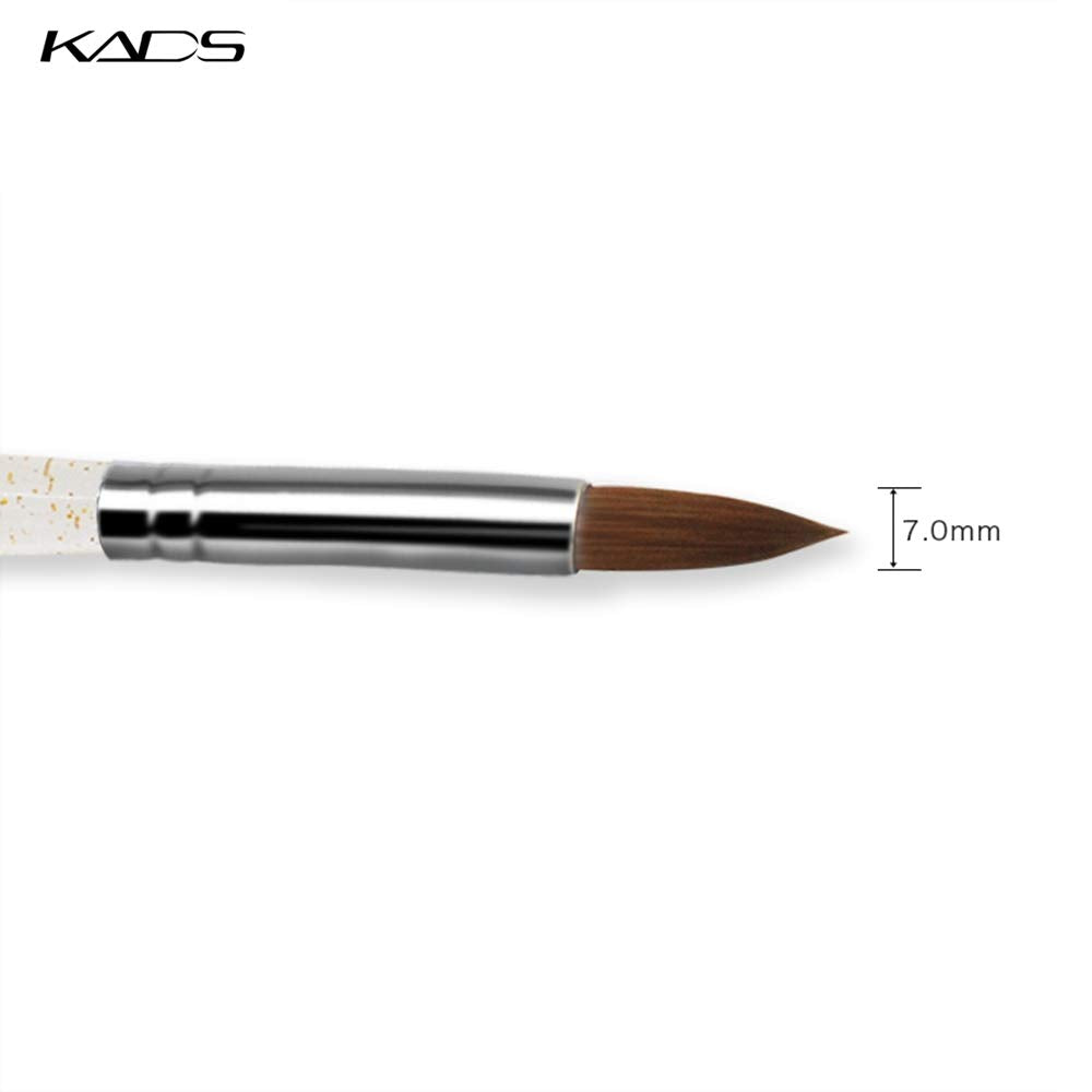 KADS Kolinsky Sable Brush Professional Kolinsky Sable Acrylic Nail Brush for Acrylic Brush Size 8# Beauty & Personal Care KADS