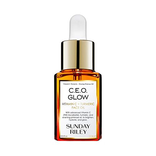 Sunday Riley C.E.O. Glow Vitamin C & Turmeric Face Oil, 0.5 Fl Oz Beauty and Personal Care Sunday Riley Default Title