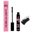 Elizabeth Mott Black Volumizing Mascara - Smudge-Proof, Lengthening Fiber Formula, Hourglass Wand - Clump-Free, Water-Resistant & Cruelty-Free - Safe