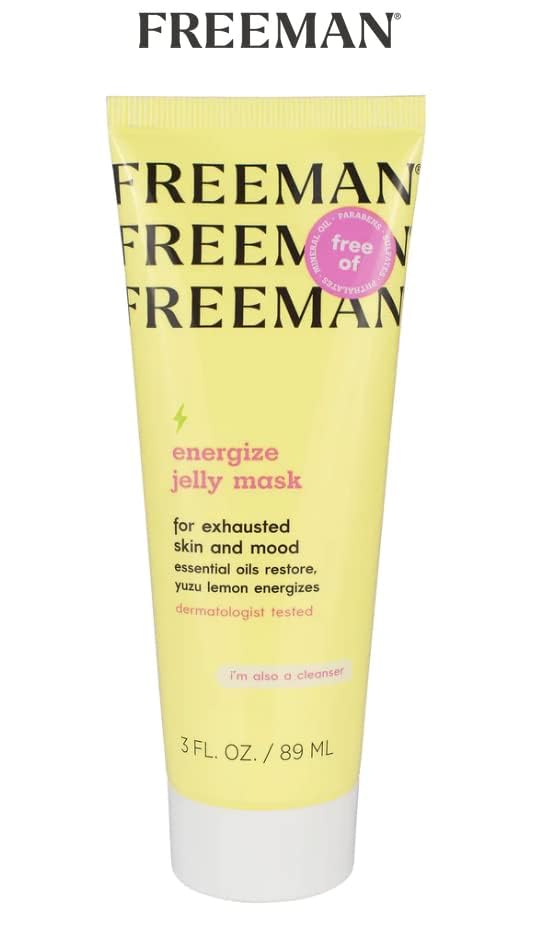 Yuzu Lemon Energize Jelly Mask by Freeman for Unisex - 3 oz Mask