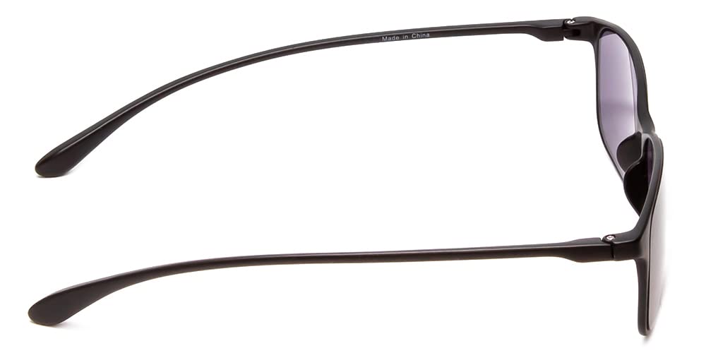 Calabria 720T Flexie Square Reading Sunglasses +6.00 Ebony Men/Women Bendable Sunglass Reader Flexible UV Protection TR90