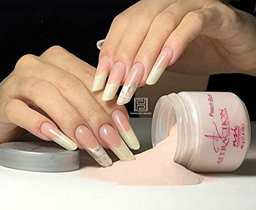 nsi Attraction Nail Powder - Peach Blush - Opaque - 40g by NSI