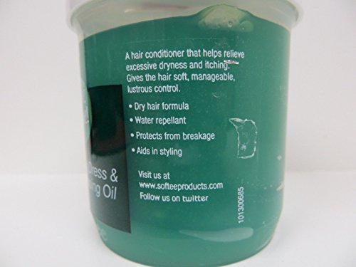 Softee Bergamot Hair Dress and Pressing Oil, 5 Ounce