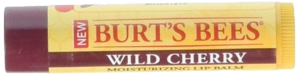 Burt's Bees Wild Cherry Moisturizing Lip Balm 0.15 oz 4 Pack