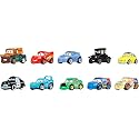 Mattel Disney Pixar Cars Toy Vehicles 10-Pack, Set of 10 Mini Racers of Favorite Characters from The First Cars Movie (Styles May Vary)