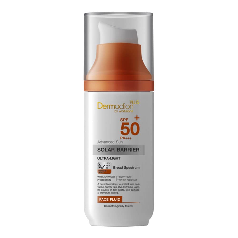 Dermaction Plus Advanced Sun Solar Barrier Ultra-Light Face Fluid SPF50+