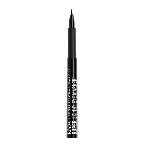 NYX PROFESSIONAL MAKEUP Super Skinny Eye Marker, Liquid Eyeliner, Carbon Black