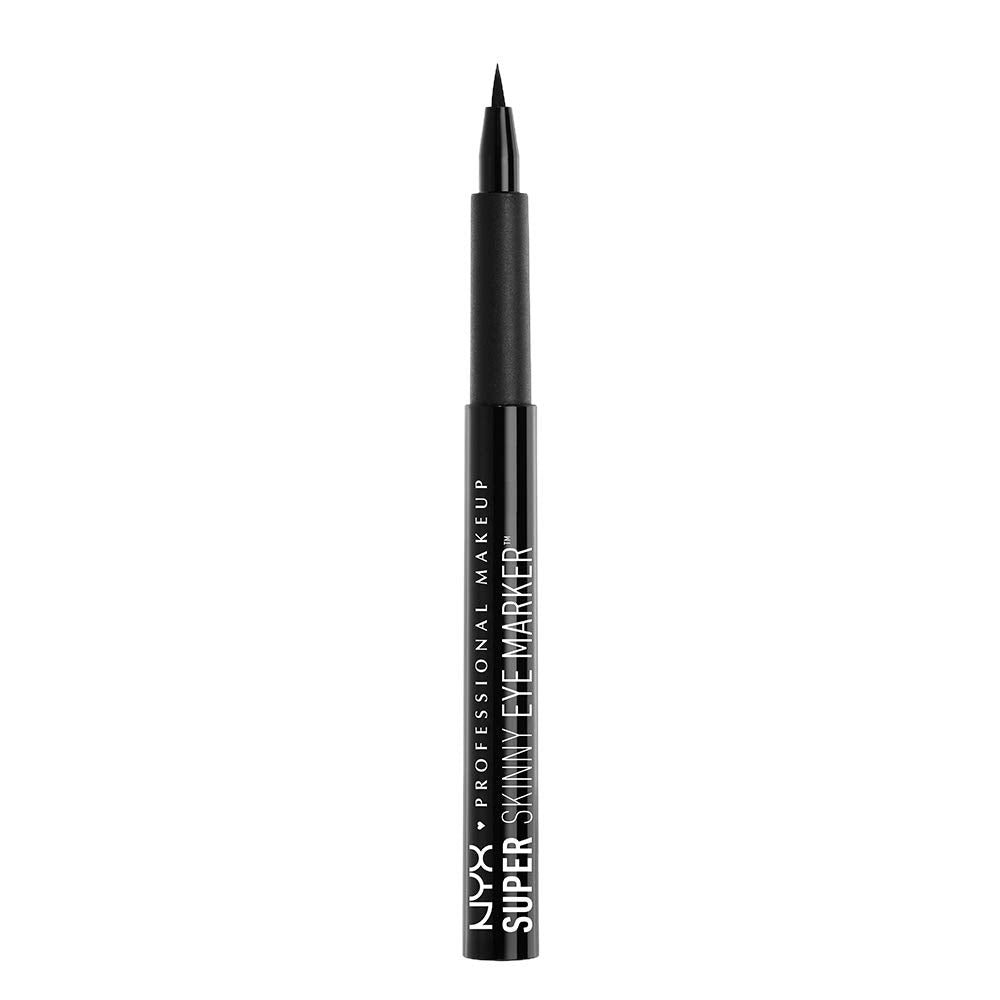 NYX PROFESSIONAL MAKEUP Super Skinny Eye Marker, Liquid Eyeliner, Carbon Black