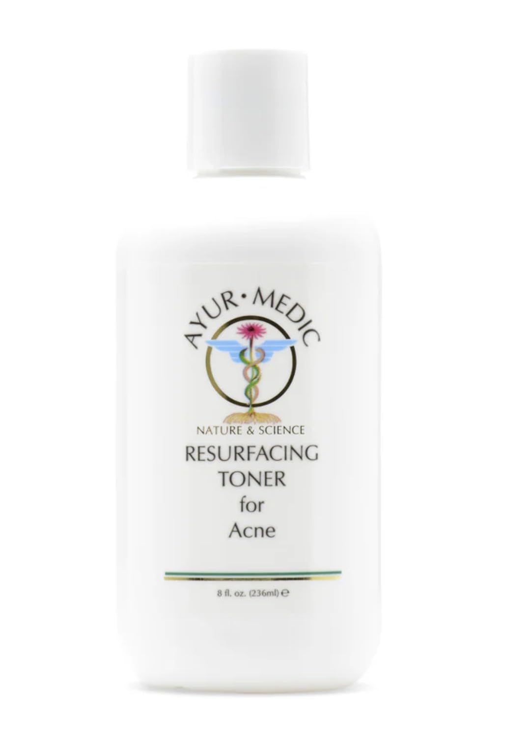 Ayur-Medic Resurfacing Toner - Gentle Facial Exfoliator That Hydrates Skin and Promotes a Fresh, Radiant Complexion, 8 oz