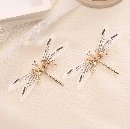 canjoyn 3 Pcs Baroque Fancy Gold Tone Alligator Hair Clips Dragonfly Starfish Hair Clips Bridal Pearl Prom Hair Pins Wedding Hair Barrette Accessories