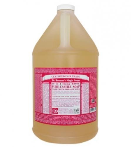 DR BRONNER SOAP LIQ CSTLE ROSE, 128 OZ, PK- 1 Beauty & Personal Care Dr. Bronner's