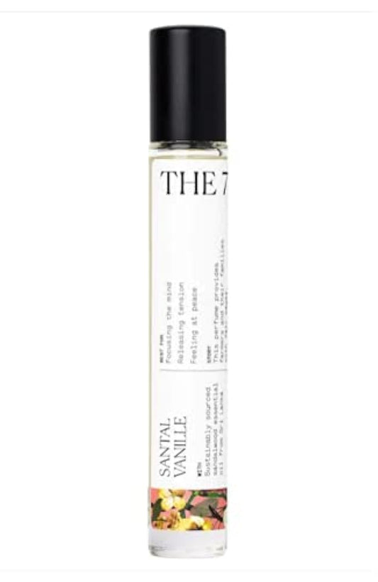 The 7 Virtues Santal Vanille Eau de Parfum 0.33 oz Rollerball Beauty & Personal Care The 7 virtues