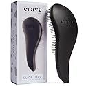 Crave Naturals Glide Thru Detangling Brush, Detangler Brush for Curly, Straight, Wet and Dry Hair Comb for Adults and Kids, Hair Accessories