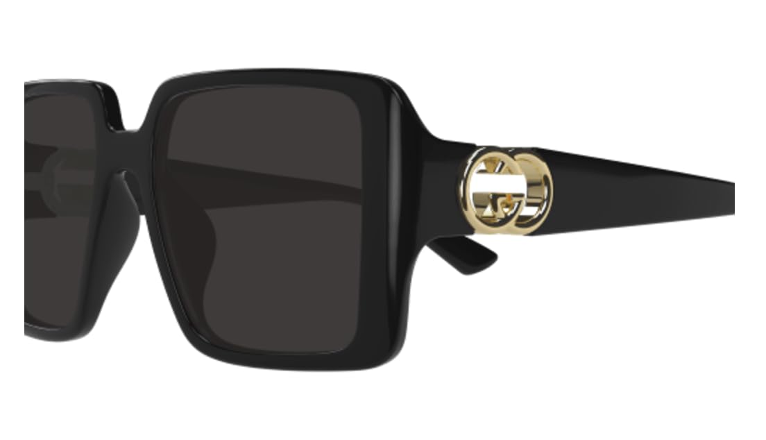 Gucci Grey Square Ladies Sunglasses GG1692S 001 54