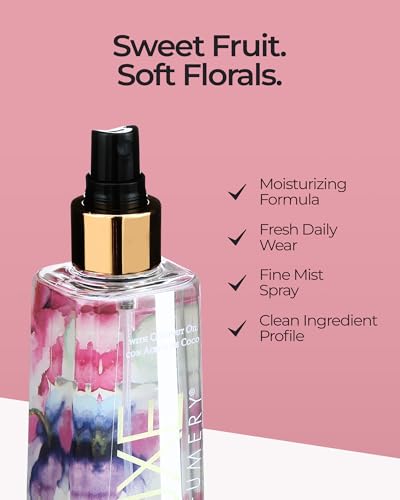 Luxe Perfumery Pura Vida Moisturizing Body Mist, Cassis/Orchid, 8 Fl Oz, pink, (38949981203-Parent)
