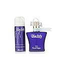 Rasasi Blue 2-Piece Set For Women, (1.3 Oz Eau De Parfum Spray + 1.7 Oz Deodorant Spray)