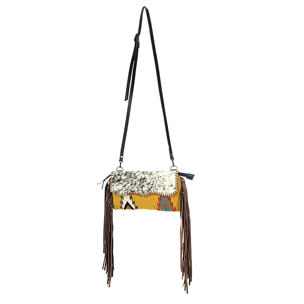 American Darling Women's Crossbody Bag Western Saddle Blanket Genuine Leather Handbag and Ladies Purse