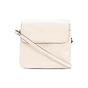 Patricia Nash Leather Balluri Flap Multi-pock Crossbody Handbag (Chalk White)