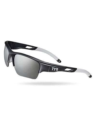 TYR Vatcher Performance Sunglasses, Silver/Black, One Size